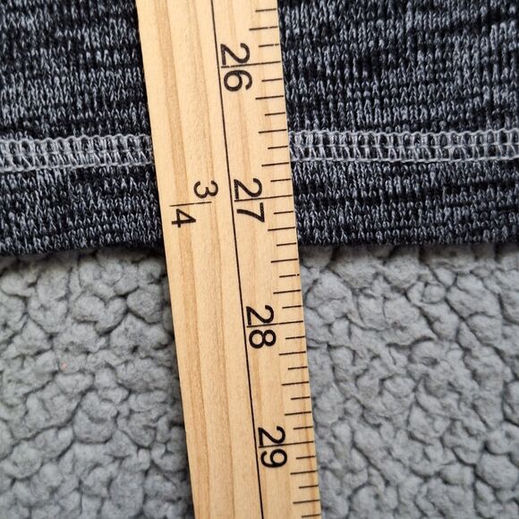 Eddie Bauer 1/4 Zip Pullover Sweater Men's Size Large Striped Black/Gray - Picture 8 of 9